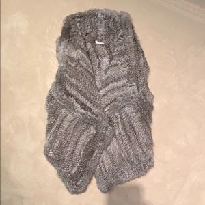 Yves Salomon rabbit fur vest